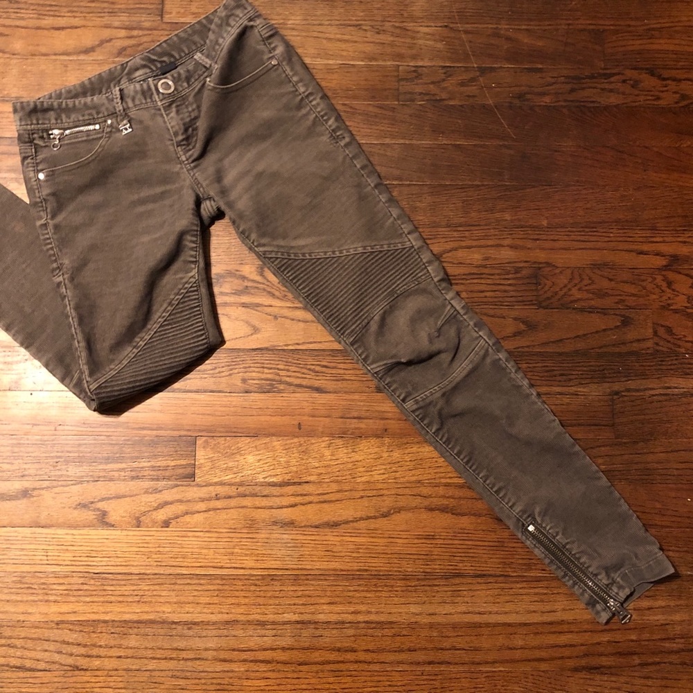 Armani Exchange A/X grey corduroy skinny size 0